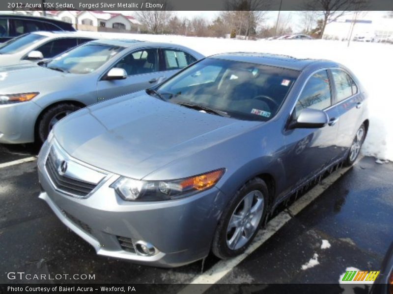 Forged Silver Metallic / Ebony 2012 Acura TSX Sedan