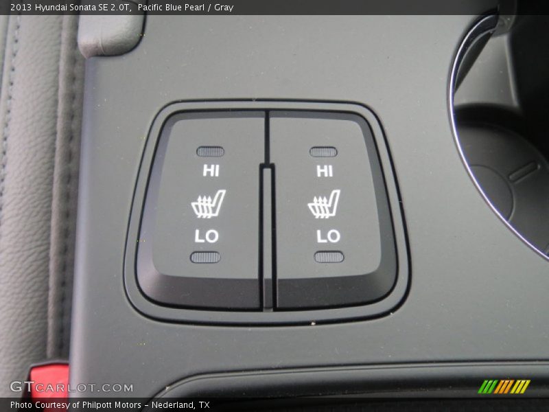 Pacific Blue Pearl / Gray 2013 Hyundai Sonata SE 2.0T