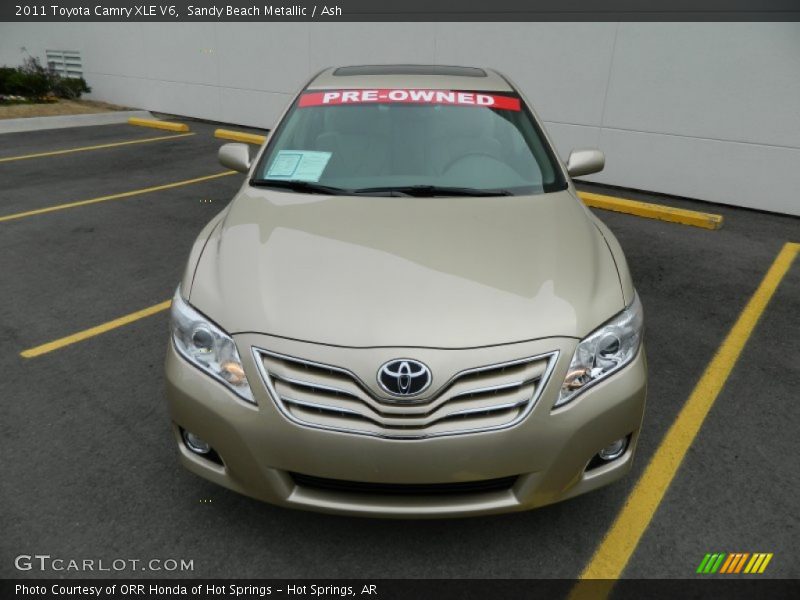 Sandy Beach Metallic / Ash 2011 Toyota Camry XLE V6
