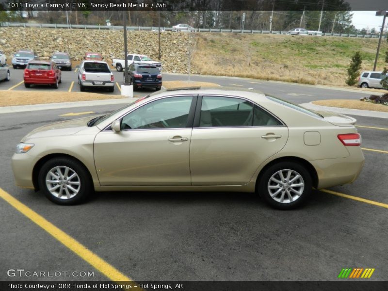 Sandy Beach Metallic / Ash 2011 Toyota Camry XLE V6