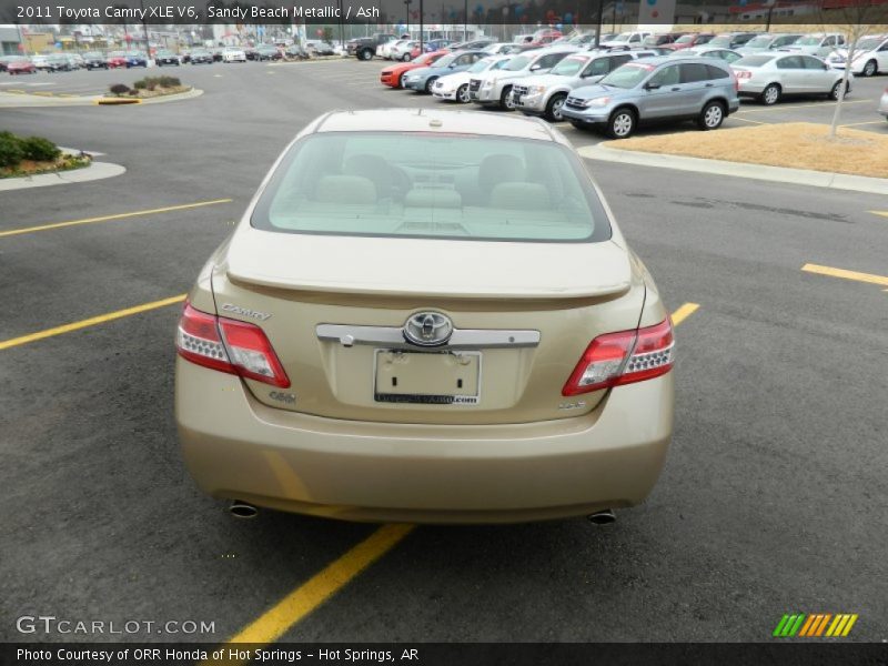 Sandy Beach Metallic / Ash 2011 Toyota Camry XLE V6
