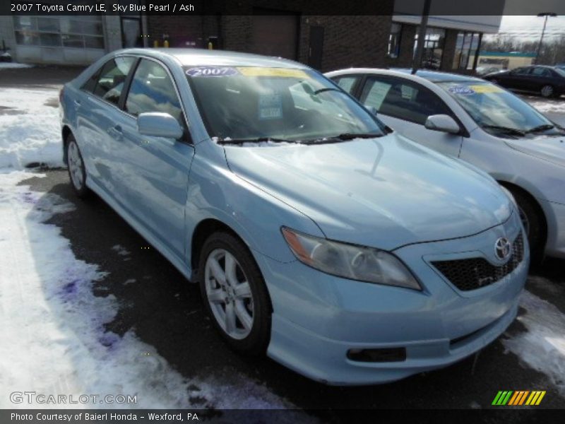 Sky Blue Pearl / Ash 2007 Toyota Camry LE