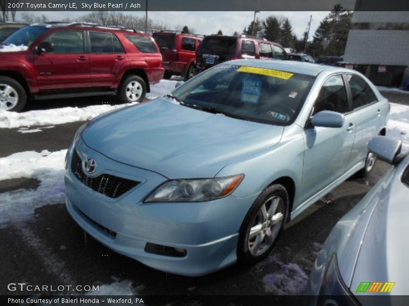 Sky Blue Pearl / Ash 2007 Toyota Camry LE