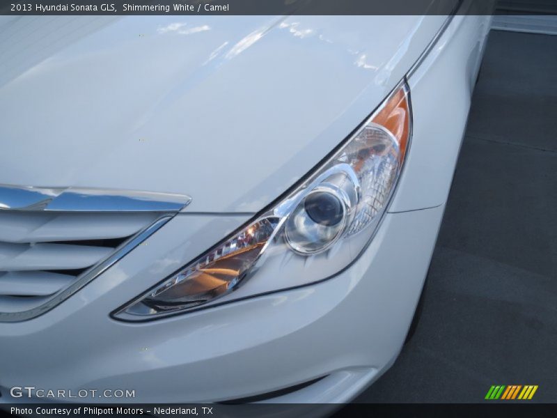 Shimmering White / Camel 2013 Hyundai Sonata GLS