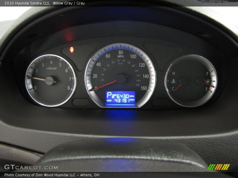 Willow Gray / Gray 2010 Hyundai Sonata GLS