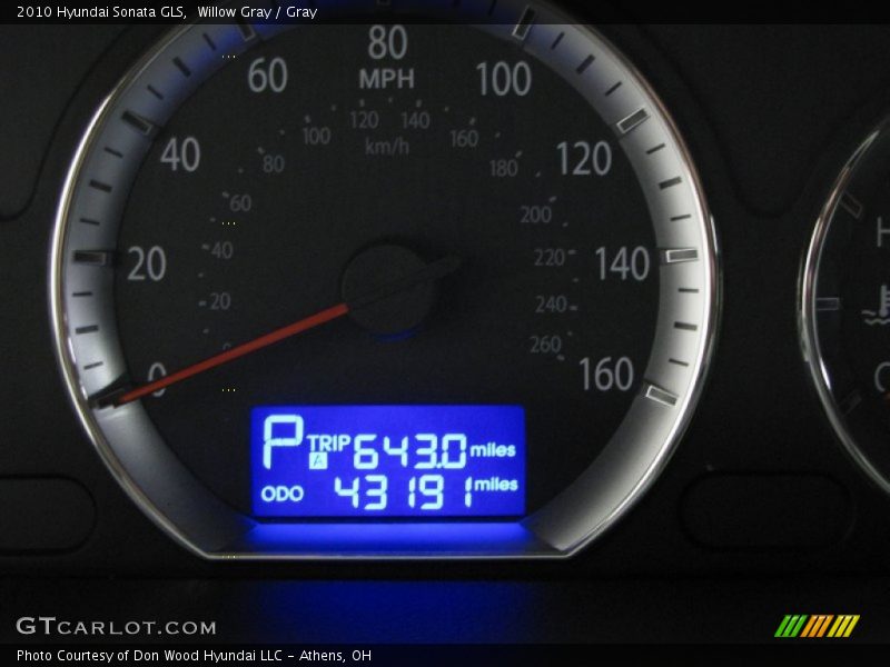 Willow Gray / Gray 2010 Hyundai Sonata GLS