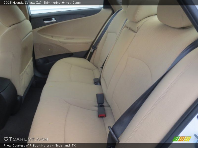 Shimmering White / Camel 2013 Hyundai Sonata GLS
