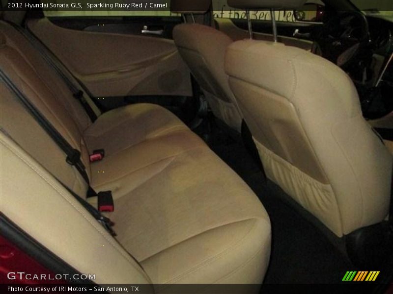 Sparkling Ruby Red / Camel 2012 Hyundai Sonata GLS