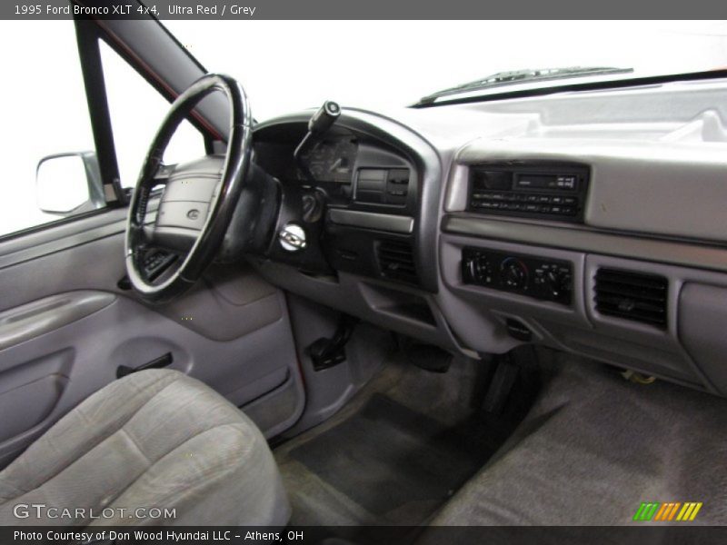 Ultra Red / Grey 1995 Ford Bronco XLT 4x4