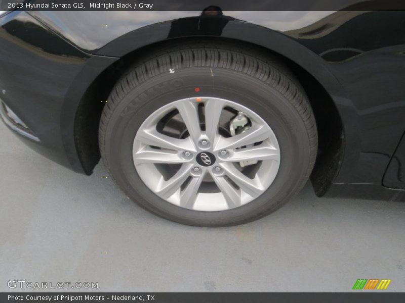 Midnight Black / Gray 2013 Hyundai Sonata GLS