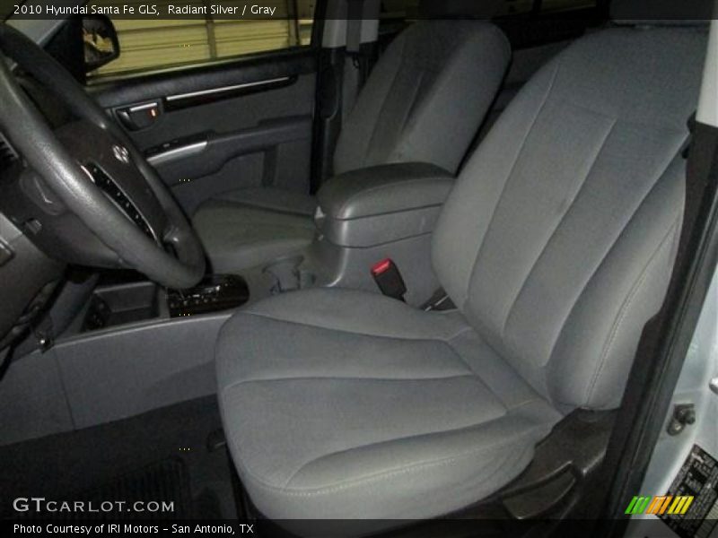 Radiant Silver / Gray 2010 Hyundai Santa Fe GLS