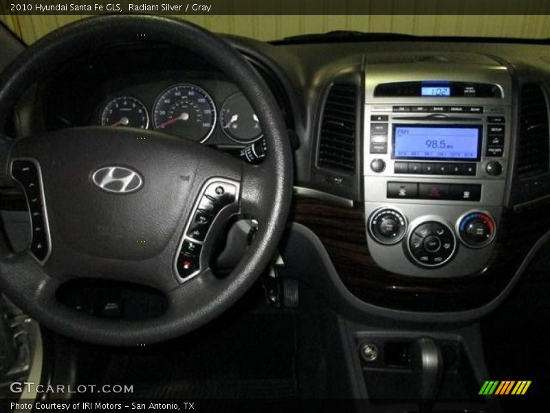 Radiant Silver / Gray 2010 Hyundai Santa Fe GLS
