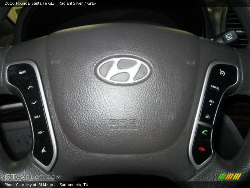 Radiant Silver / Gray 2010 Hyundai Santa Fe GLS