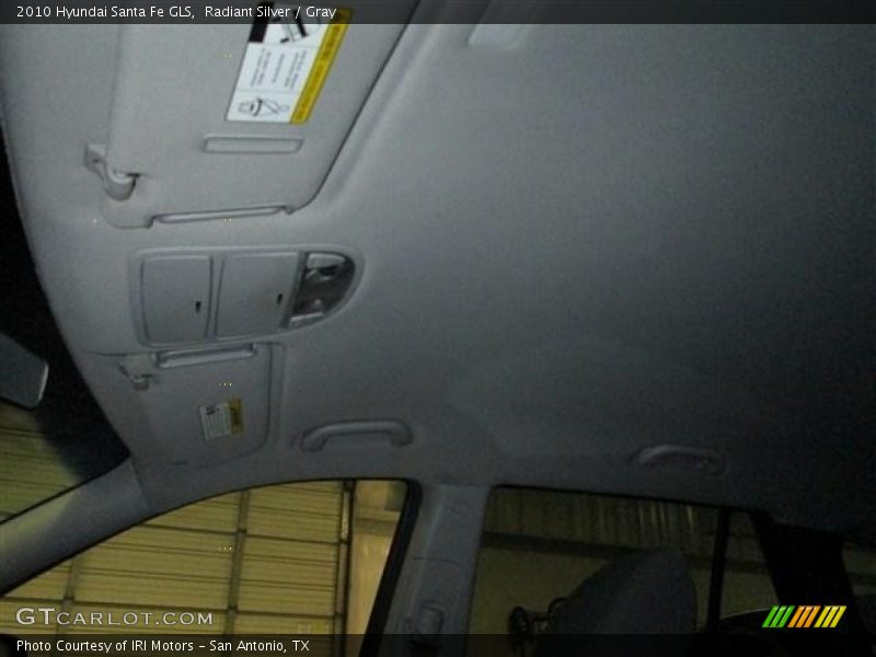 Radiant Silver / Gray 2010 Hyundai Santa Fe GLS