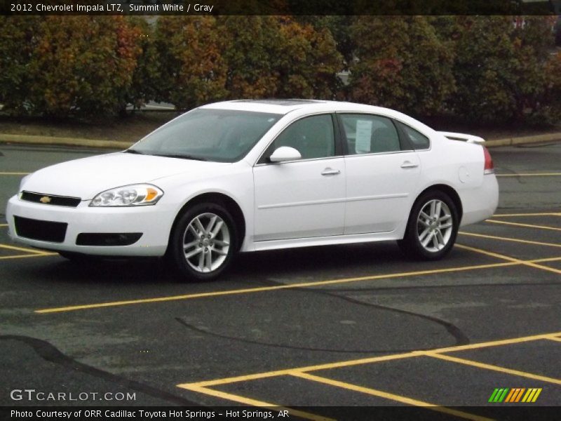Summit White / Gray 2012 Chevrolet Impala LTZ