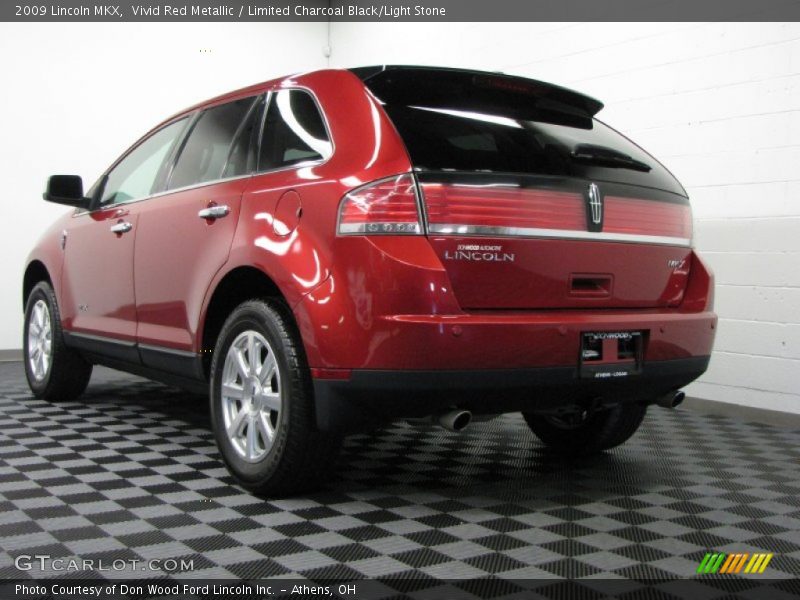 Vivid Red Metallic / Limited Charcoal Black/Light Stone 2009 Lincoln MKX