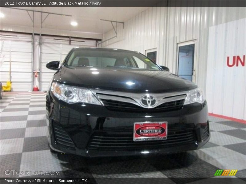 Attitude Black Metallic / Ivory 2012 Toyota Camry LE
