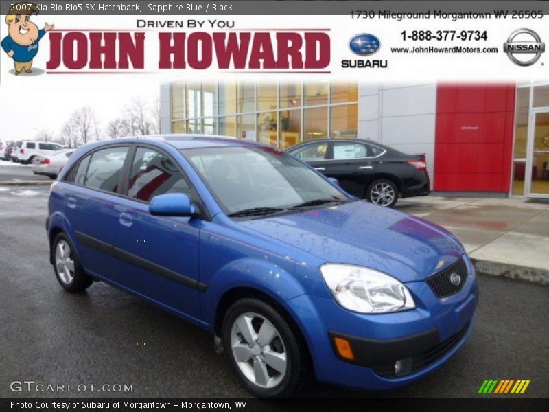 Sapphire Blue / Black 2007 Kia Rio Rio5 SX Hatchback