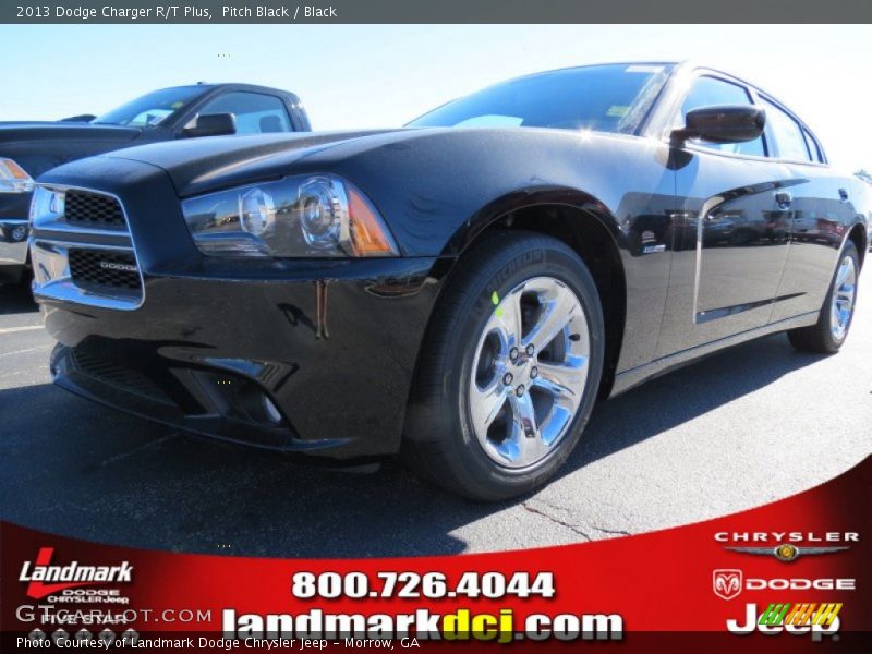 Pitch Black / Black 2013 Dodge Charger R/T Plus
