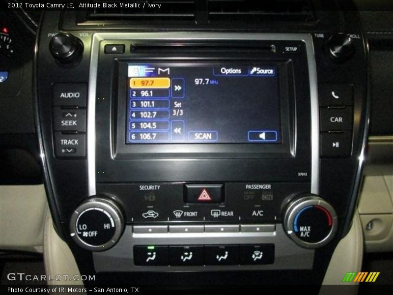 Attitude Black Metallic / Ivory 2012 Toyota Camry LE