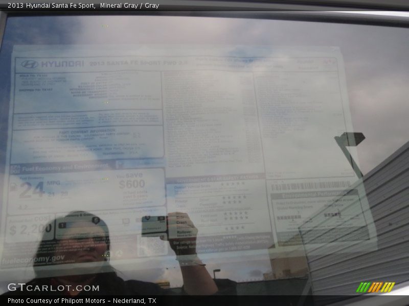 Mineral Gray / Gray 2013 Hyundai Santa Fe Sport