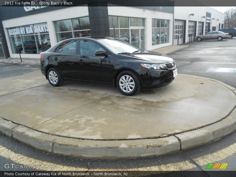 Ebony Black / Black 2012 Kia Forte EX
