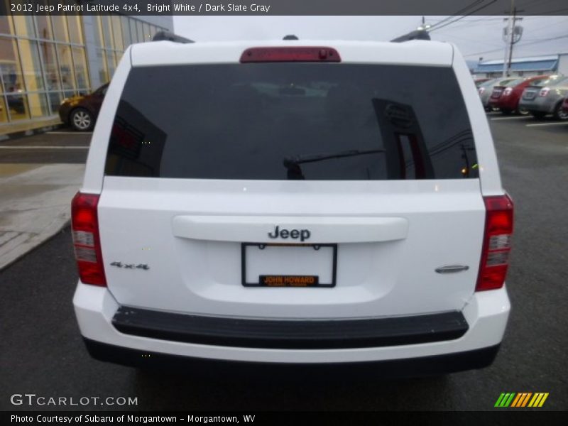 Bright White / Dark Slate Gray 2012 Jeep Patriot Latitude 4x4