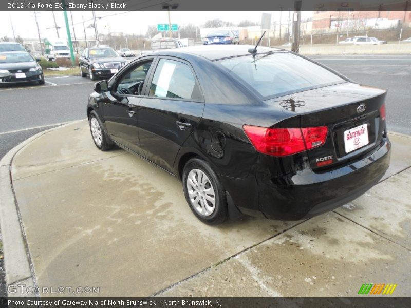 Ebony Black / Black 2012 Kia Forte EX