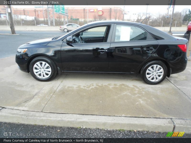 Ebony Black / Black 2012 Kia Forte EX