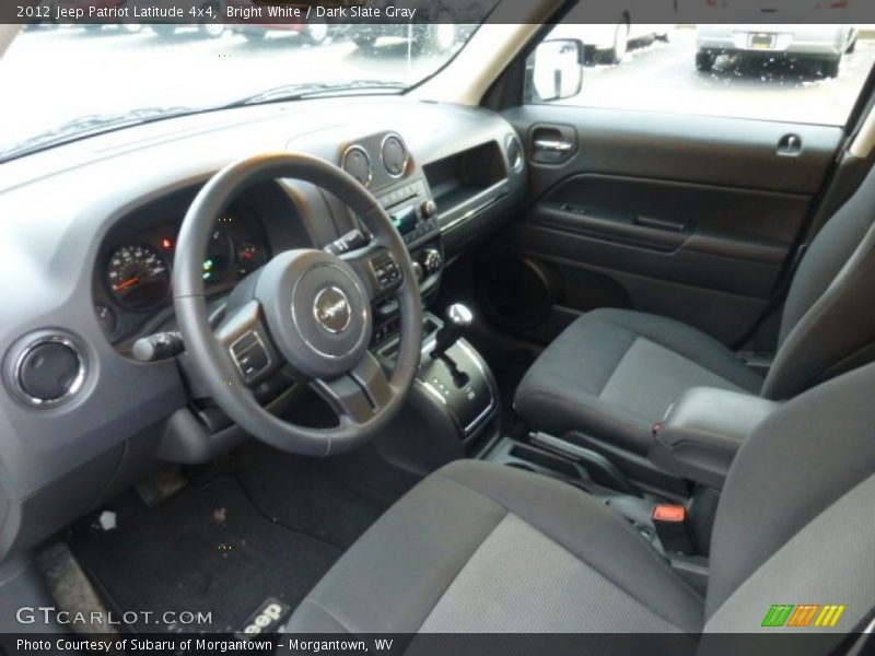 Bright White / Dark Slate Gray 2012 Jeep Patriot Latitude 4x4