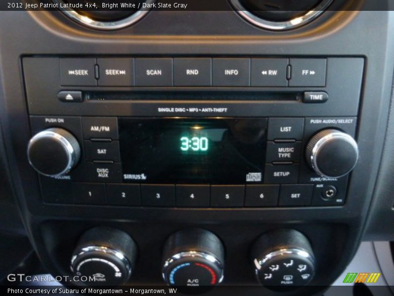 Bright White / Dark Slate Gray 2012 Jeep Patriot Latitude 4x4