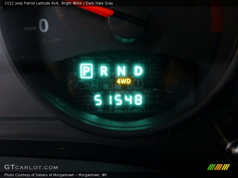 Bright White / Dark Slate Gray 2012 Jeep Patriot Latitude 4x4