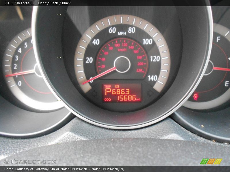 Ebony Black / Black 2012 Kia Forte EX