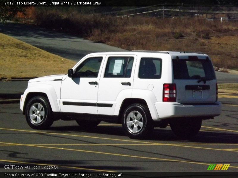 Bright White / Dark Slate Gray 2012 Jeep Liberty Sport