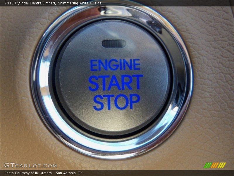 Shimmering White / Beige 2013 Hyundai Elantra Limited