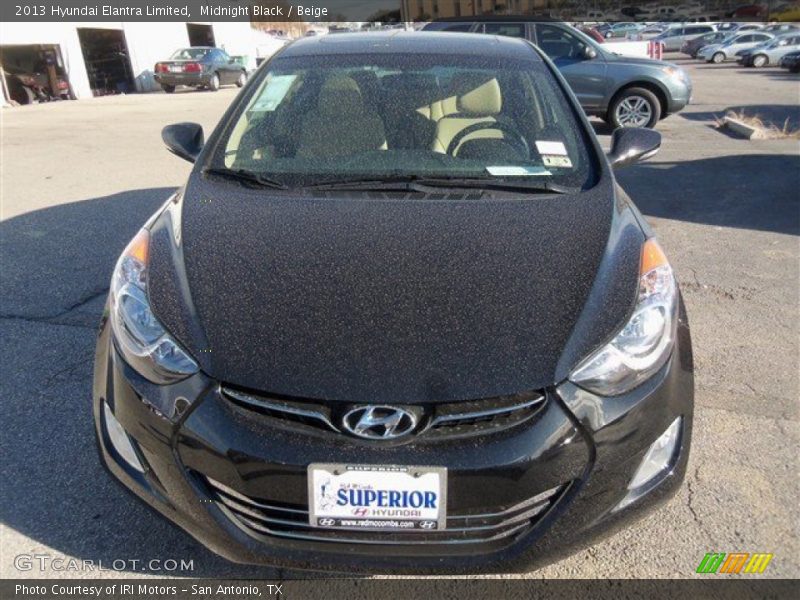 Midnight Black / Beige 2013 Hyundai Elantra Limited