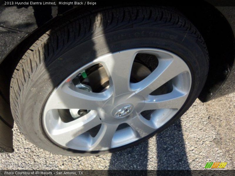 Midnight Black / Beige 2013 Hyundai Elantra Limited