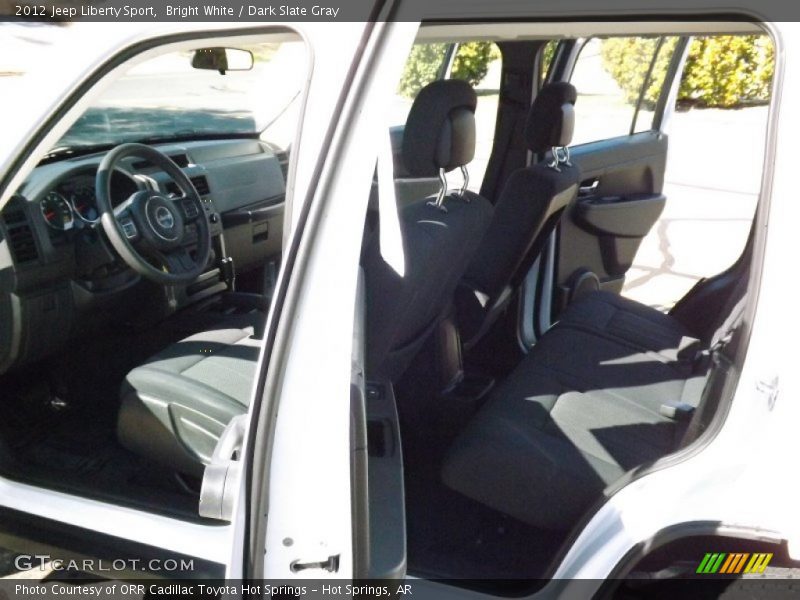 Bright White / Dark Slate Gray 2012 Jeep Liberty Sport