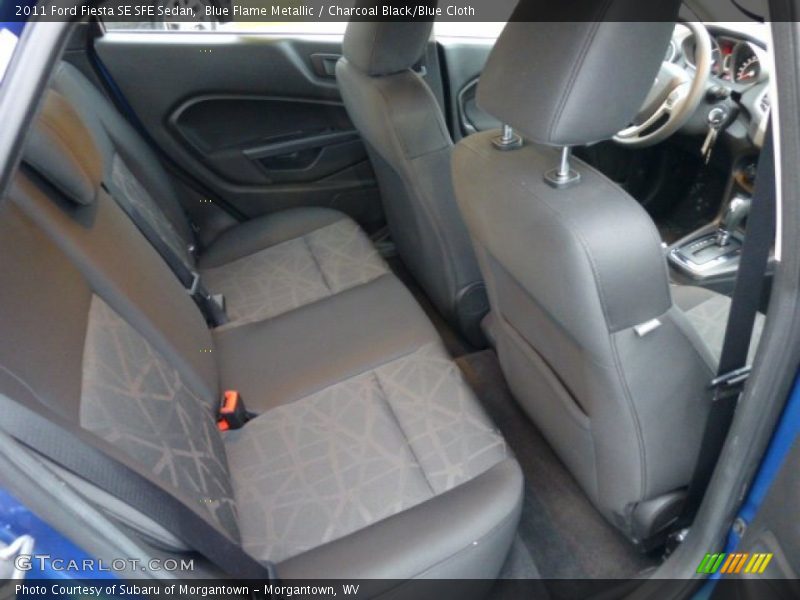 Blue Flame Metallic / Charcoal Black/Blue Cloth 2011 Ford Fiesta SE SFE Sedan