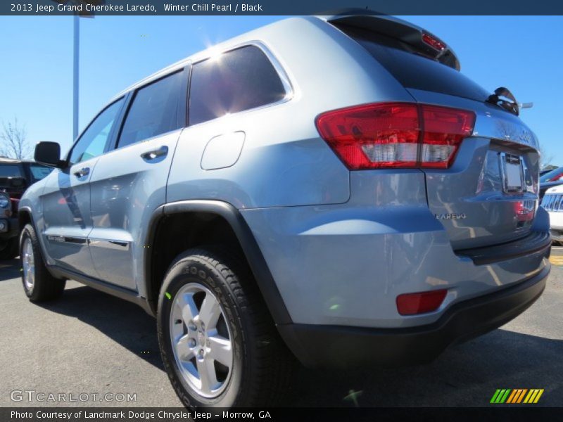 Winter Chill Pearl / Black 2013 Jeep Grand Cherokee Laredo