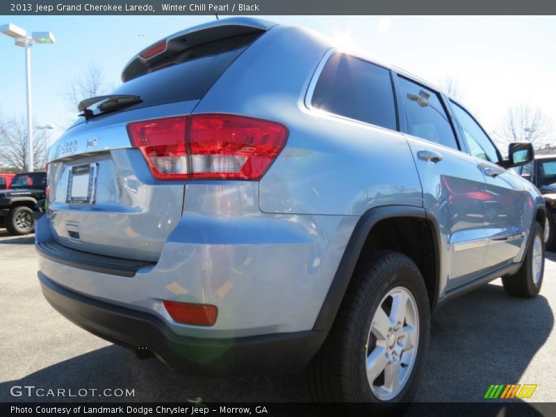 Winter Chill Pearl / Black 2013 Jeep Grand Cherokee Laredo