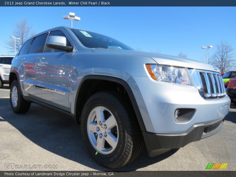 Winter Chill Pearl / Black 2013 Jeep Grand Cherokee Laredo