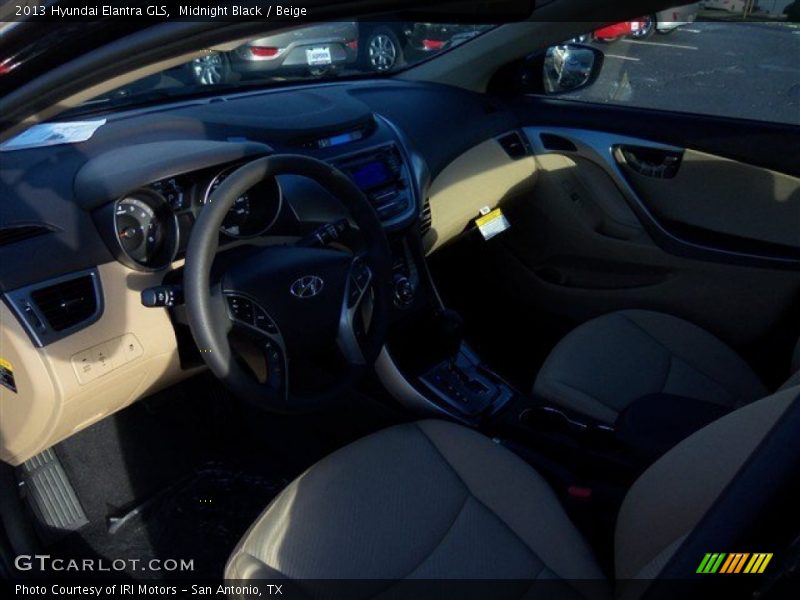 Midnight Black / Beige 2013 Hyundai Elantra GLS