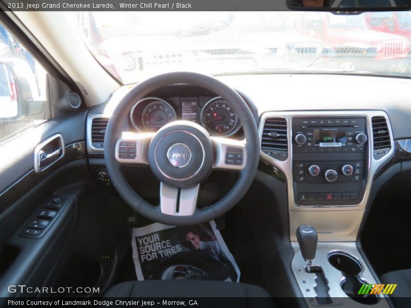 Winter Chill Pearl / Black 2013 Jeep Grand Cherokee Laredo