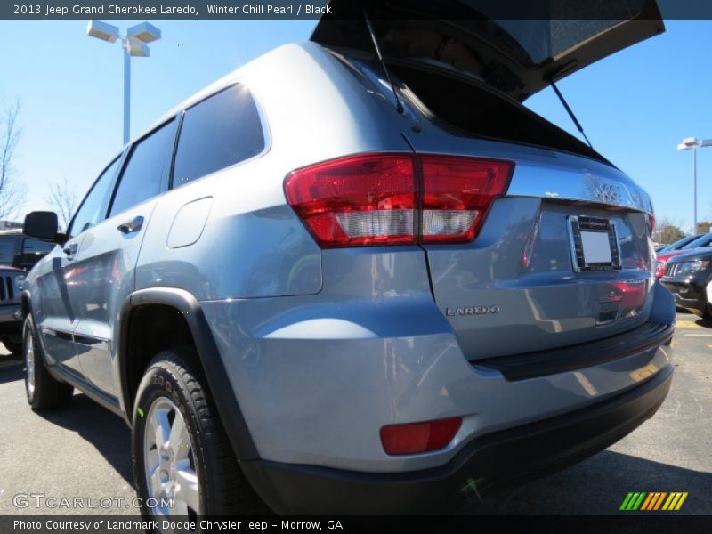 Winter Chill Pearl / Black 2013 Jeep Grand Cherokee Laredo