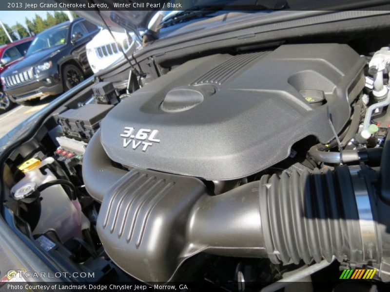 Winter Chill Pearl / Black 2013 Jeep Grand Cherokee Laredo