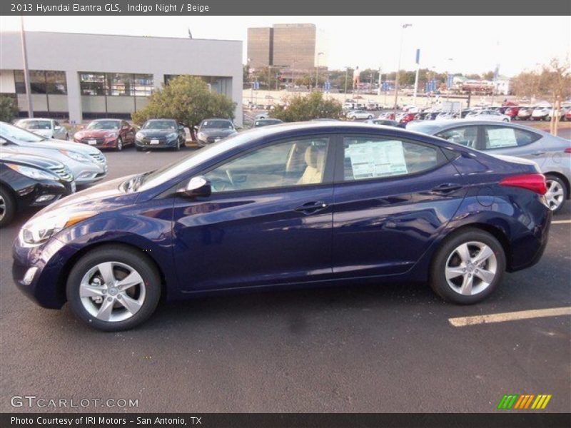 Indigo Night / Beige 2013 Hyundai Elantra GLS