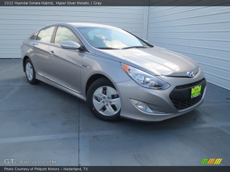 Hyper Silver Metallic / Gray 2012 Hyundai Sonata Hybrid