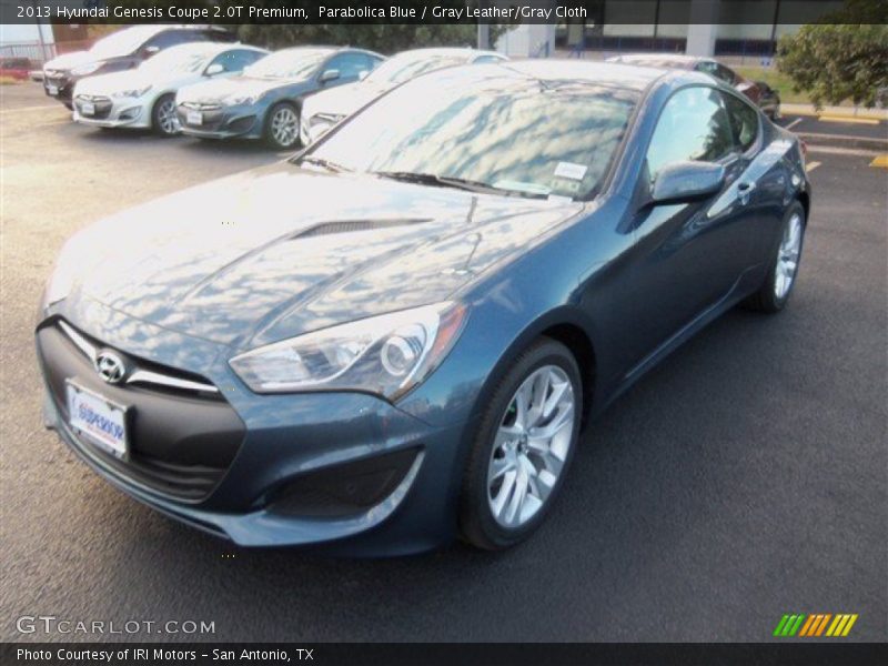 Parabolica Blue / Gray Leather/Gray Cloth 2013 Hyundai Genesis Coupe 2.0T Premium