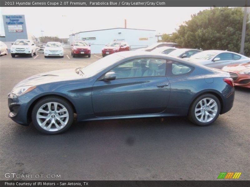 Parabolica Blue / Gray Leather/Gray Cloth 2013 Hyundai Genesis Coupe 2.0T Premium